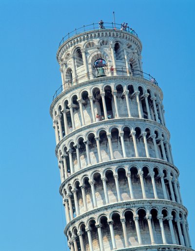 View of the Leaning Tower by Bonannus of Pisa